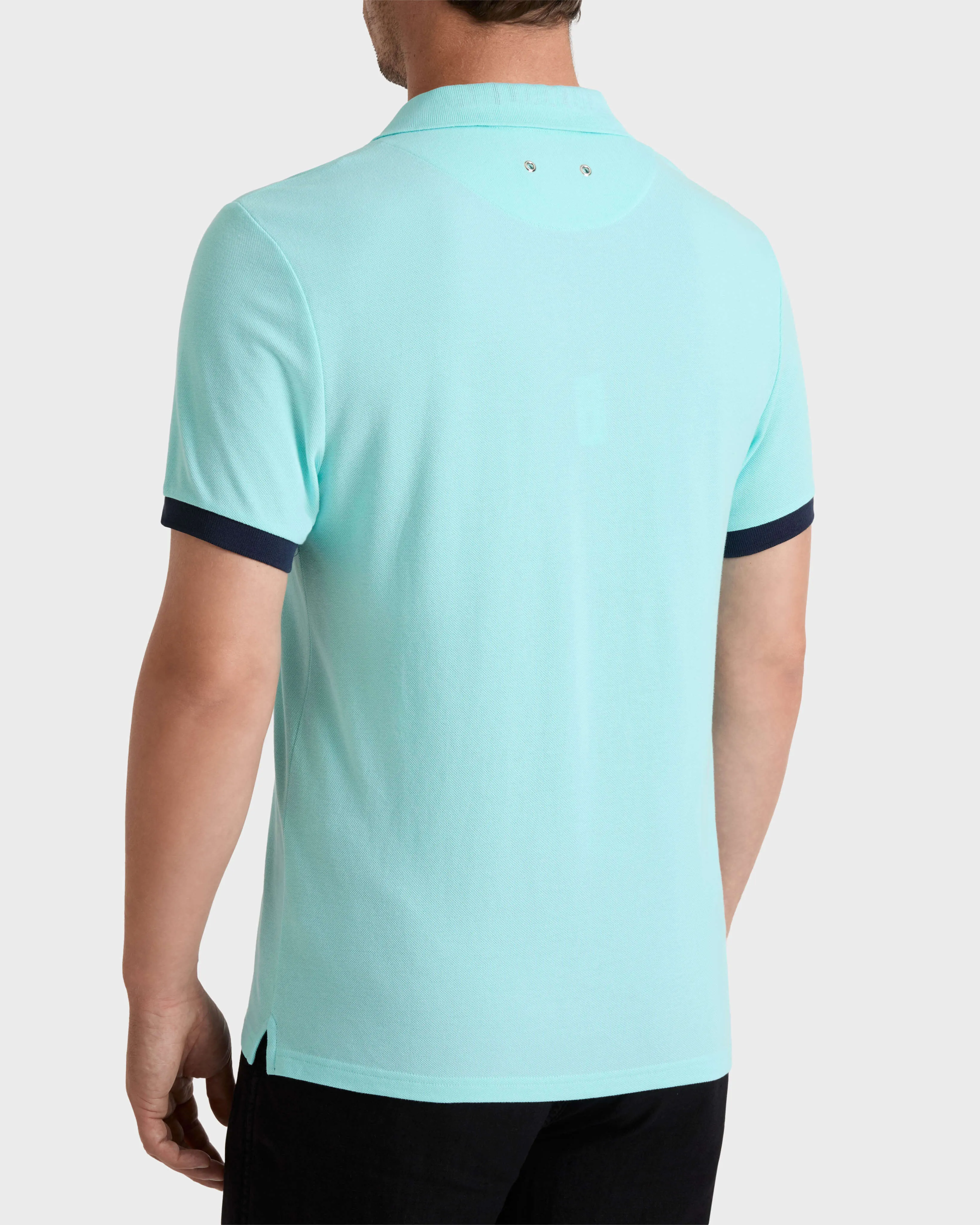 Vilebrequin - Solid Polohemd Aus Baumwolle Für Herren - Polohemd - Palatin - Blau - Größe M – Bild 4