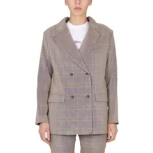 McQ - Double-Breasted Oversized Blazer With Mirror Lapel - Größe 40 - grau McQ - Double-Breasted Oversized Blazer With Mirror Lapel - Größe 40 - grau