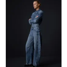 LOIS JEANS - LOIS Jeans mit weitem, geshapten Bein - Größe 27 - multi LOIS JEANS - LOIS Jeans mit weitem, geshapten Bein - Größe 27 - multi