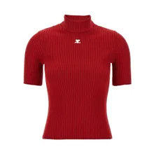 Courrèges - Reedition%27 Sweater - Größe XS - rot Courrèges - Reedition%27 Sweater - Größe XS - rot