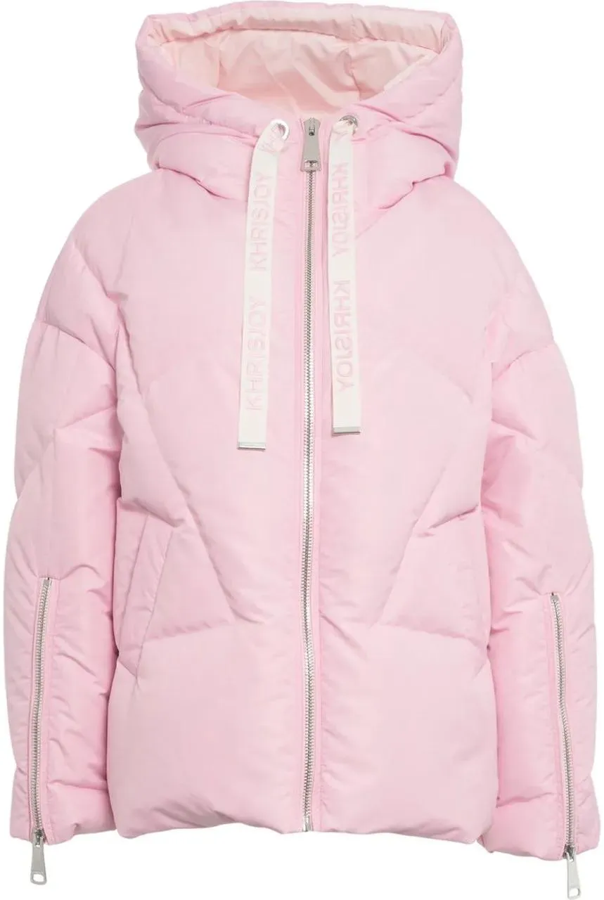 Khrisjoy - Quilted down jacket with hood - Größe 42 - rosa Khrisjoy - Quilted down jacket with hood - Größe 42 - rosa