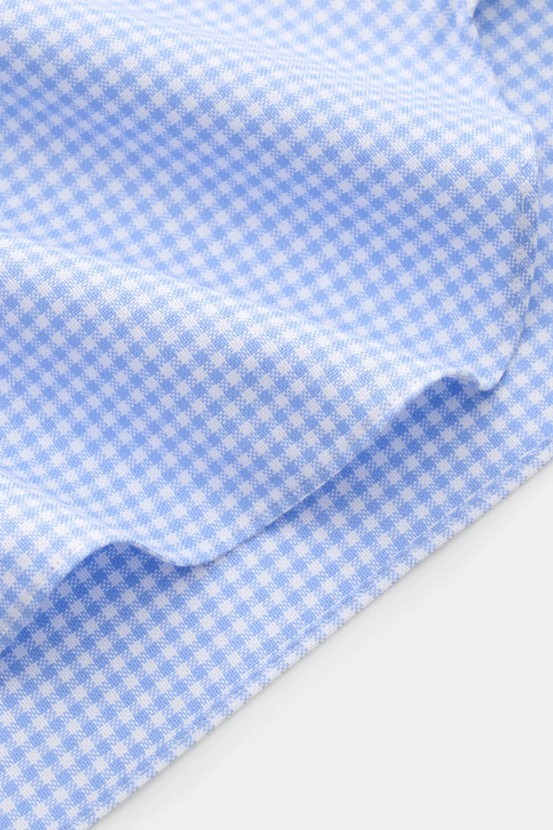 Giampaolo - Herren - Casual Hemd Haifisch-Kragen blau/weiß kariert – Bild 4