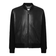 Philipp Plein - Leder-Bomber - Größe M - schwarz Philipp Plein - Leder-Bomber - Größe M - schwarz
