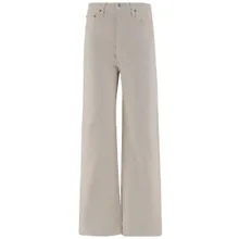 RE/DONE - Wide Leg Stretch Cotton Pants With Classic Five-Po - Größe 29 - weiß RE/DONE - Wide Leg Stretch Cotton Pants With Classic Five-Po - Größe 29 - weiß