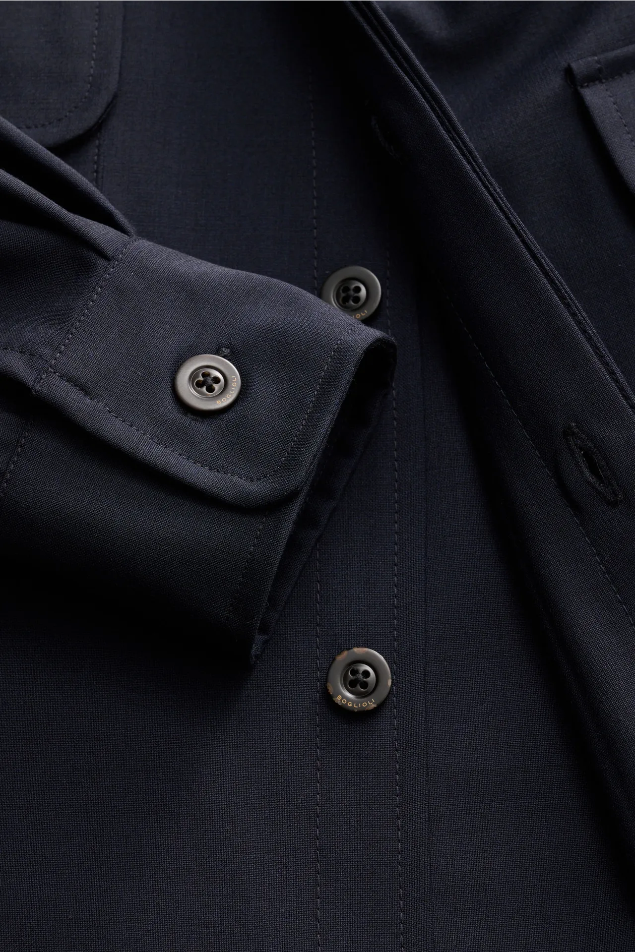 Boglioli - Herren - Overshirt dark navy – Bild 3