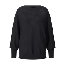 Luisa Cerano - Pullover aus Baumwoll-Crêpe - Größe 40 - schwarz Luisa Cerano - Pullover aus Baumwoll-Crêpe - Größe 40 - schwarz