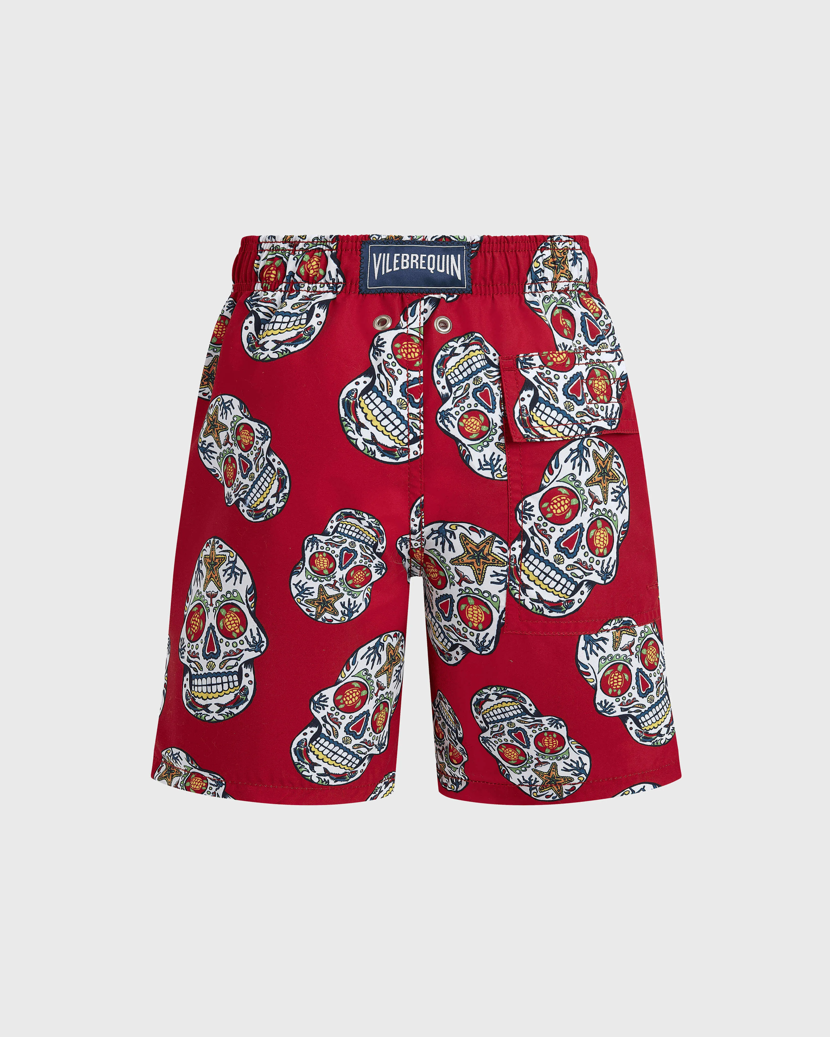 Vilebrequin - Badeshorts Für Jungen Día De Muertos - Bademode - Jim - Rot - Größe 8 – Bild 2