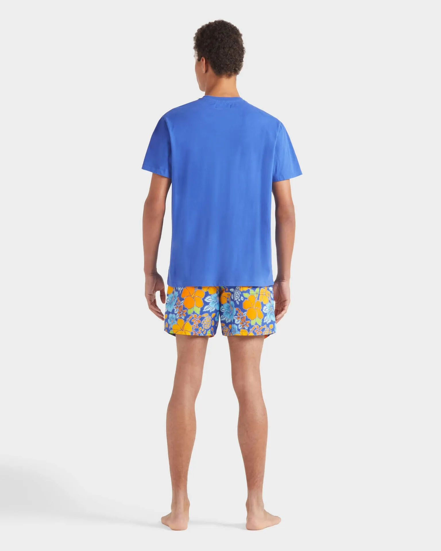 Vilebrequin - T-shirt Aus Bio-baumwolle Mit Aufgestickter, Großer Schildkröte Für Herren - T-shirt - Partisol - Blau - Größe XXXL – Bild 4