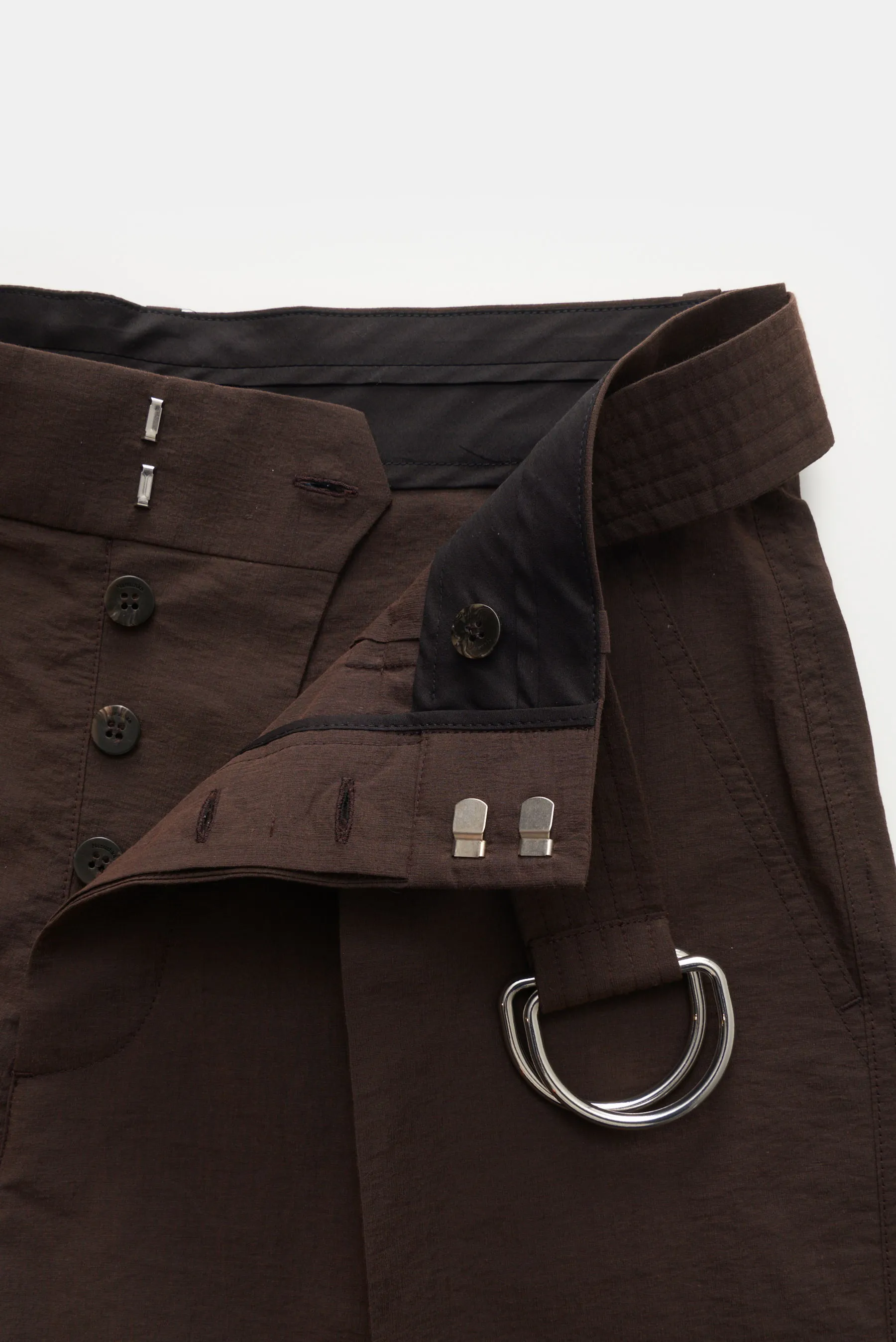 Nanushka - Herren - Bermudas 'Sadi' dunkelbraun – Bild 4