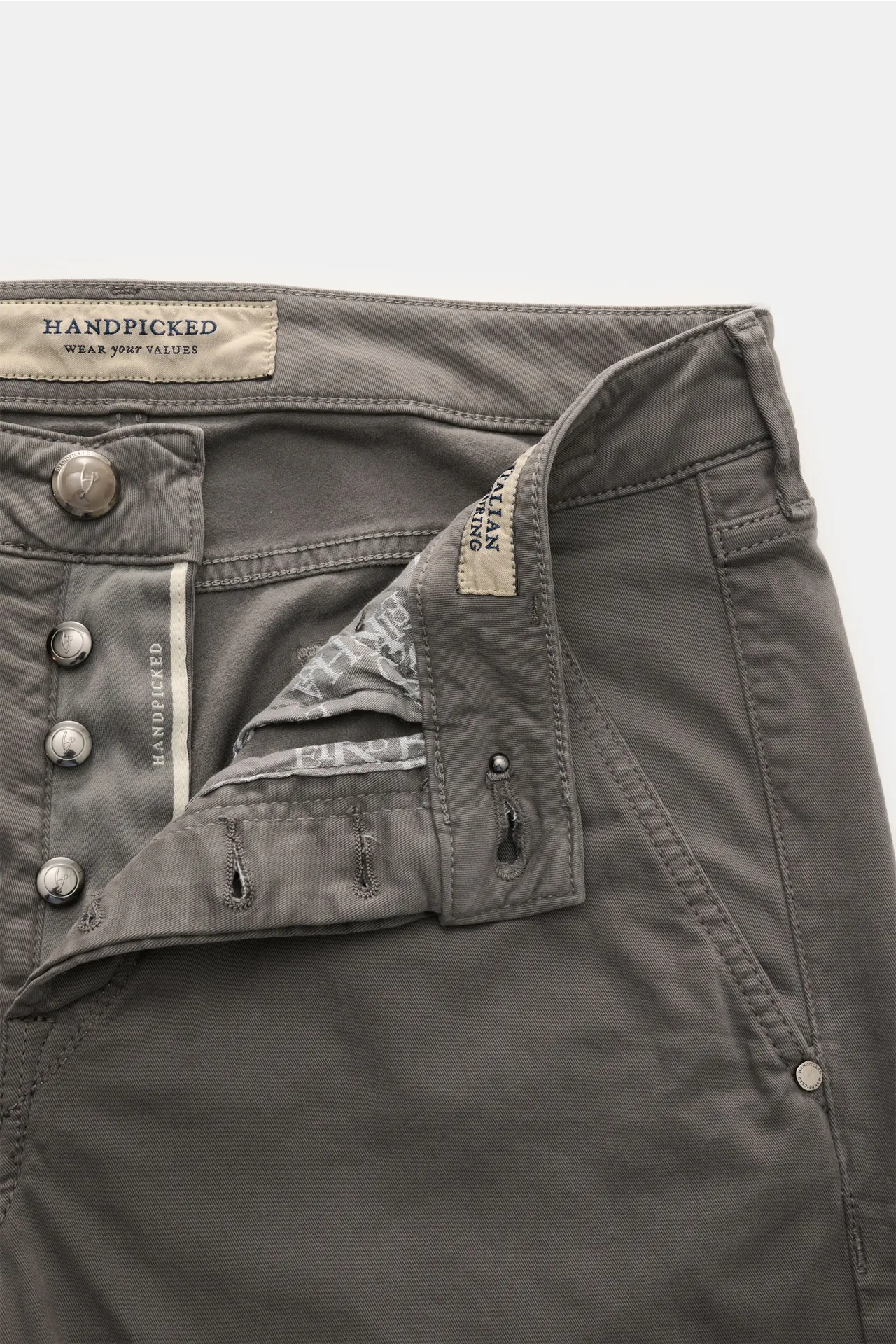 HandPicked - Herren - Chino 'Parma' dunkelgrau – Bild 5