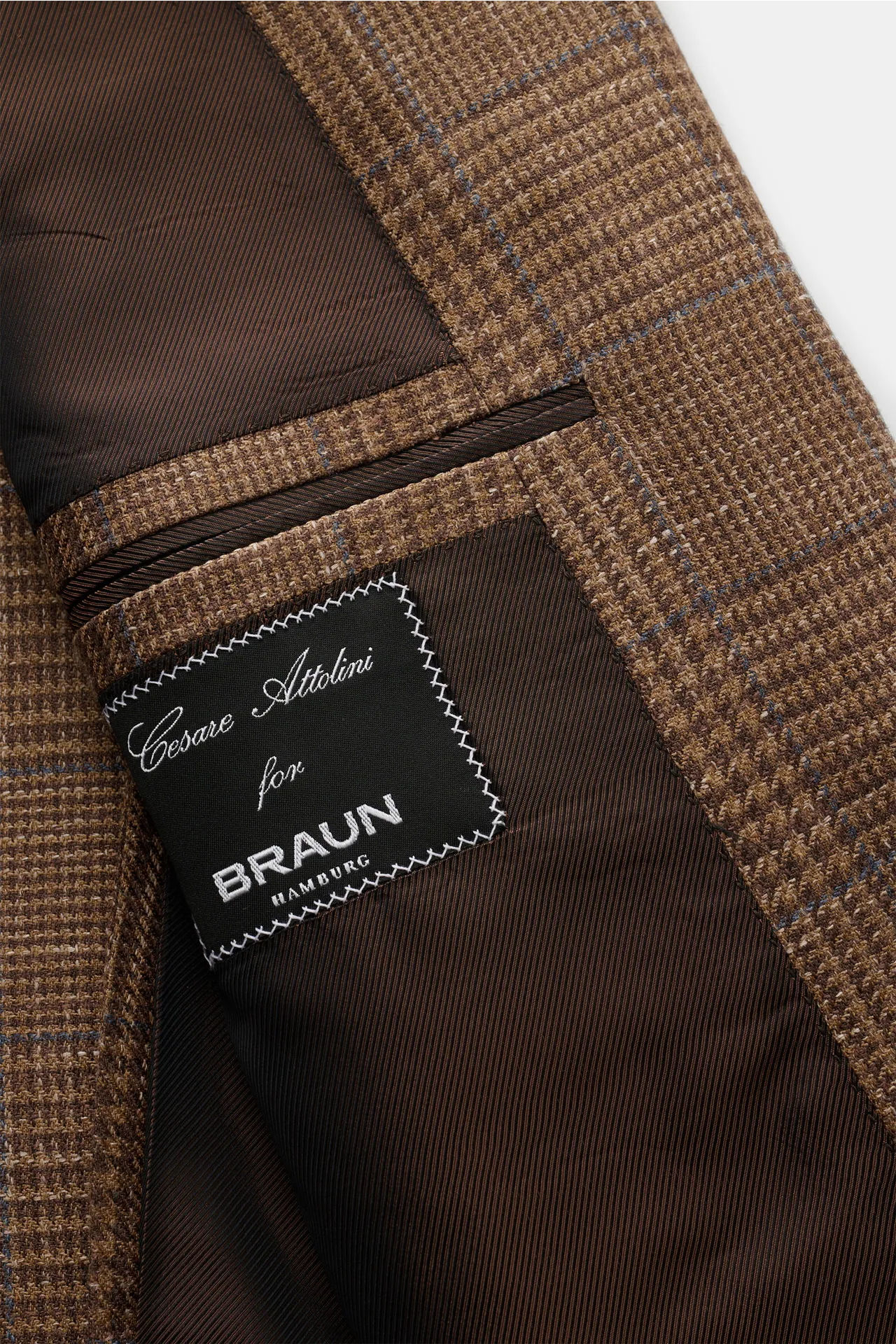 Cesare Attolini - Herren - Sakko braun/dunkelbraun kariert – Bild 4