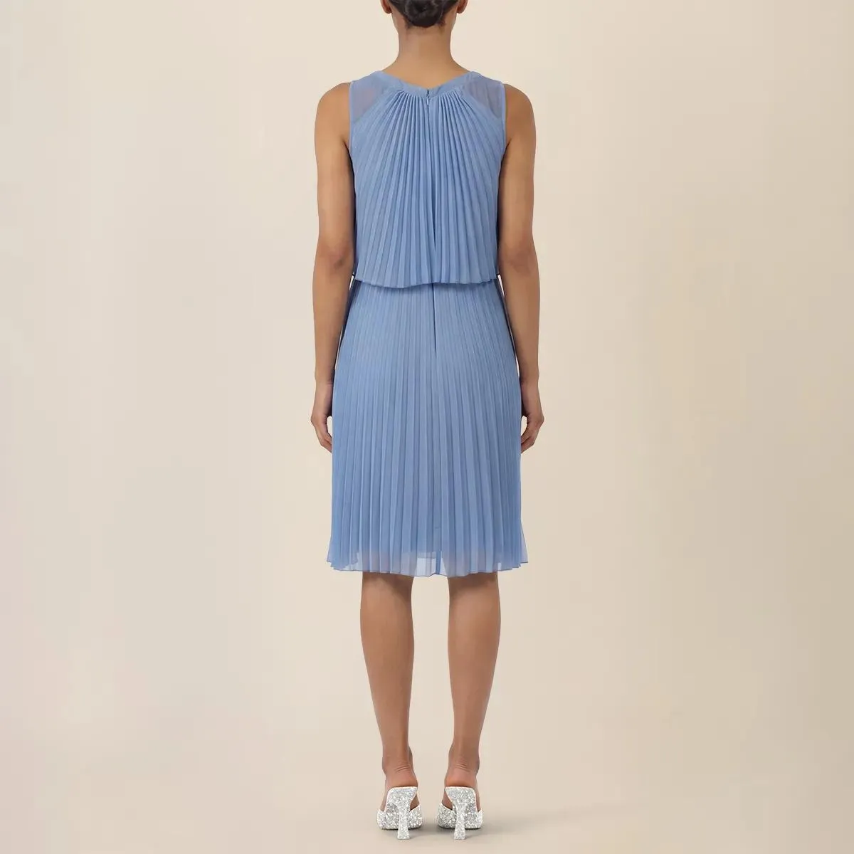 Apart - Chiffonkleid - Größe 38 - blau – Bild 2