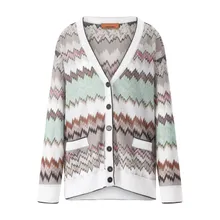 Missoni - Strickjacke mit Muster - Größe L - bunt Missoni - Strickjacke mit Muster - Größe L - bunt