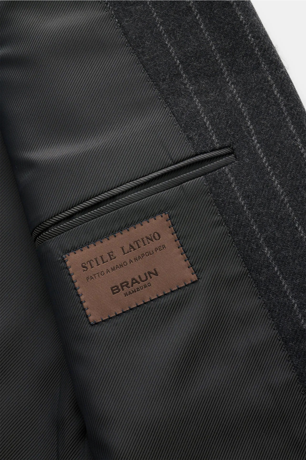 Stile Latino - Herren - Anzug 'Vincenzo' anthrazit/grau gestreift – Bild 3