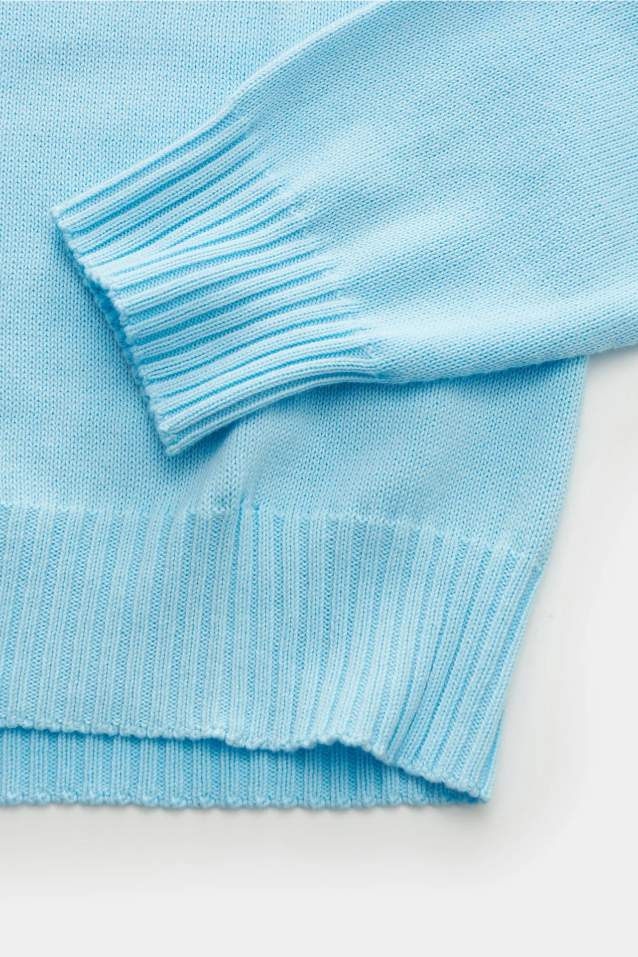 04651/ A trip in a bag - Herren - Rundhals-Pullover 'Cotton Crew' hellblau – Bild 4