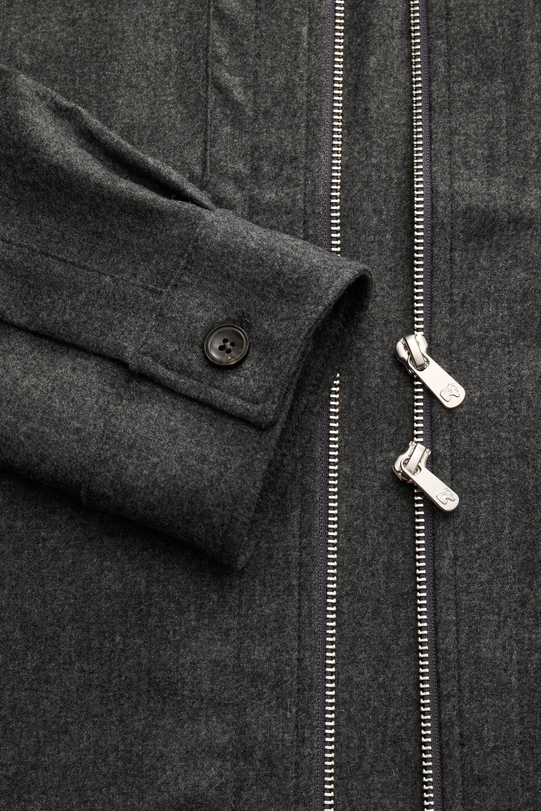 Marco Pescarolo - Herren - Overshirt 'Urus' dunkelgrau meliert – Bild 3