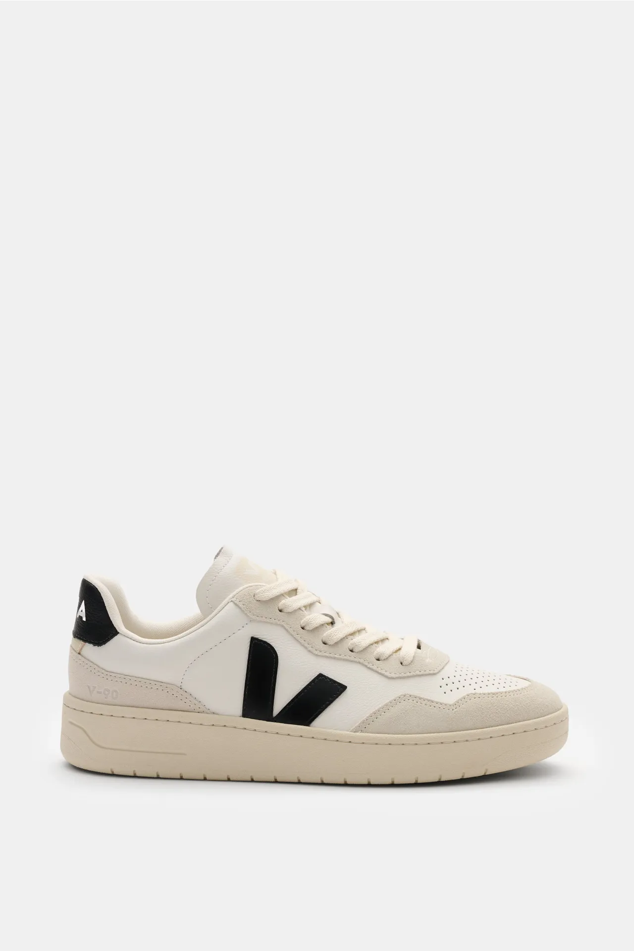 Veja - Herren - Sneaker %27V-90 O.T. Leather%27 offwhite/schwarz Veja - Herren - Sneaker %27V-90 O.T. Leather%27 offwhite/schwarz
