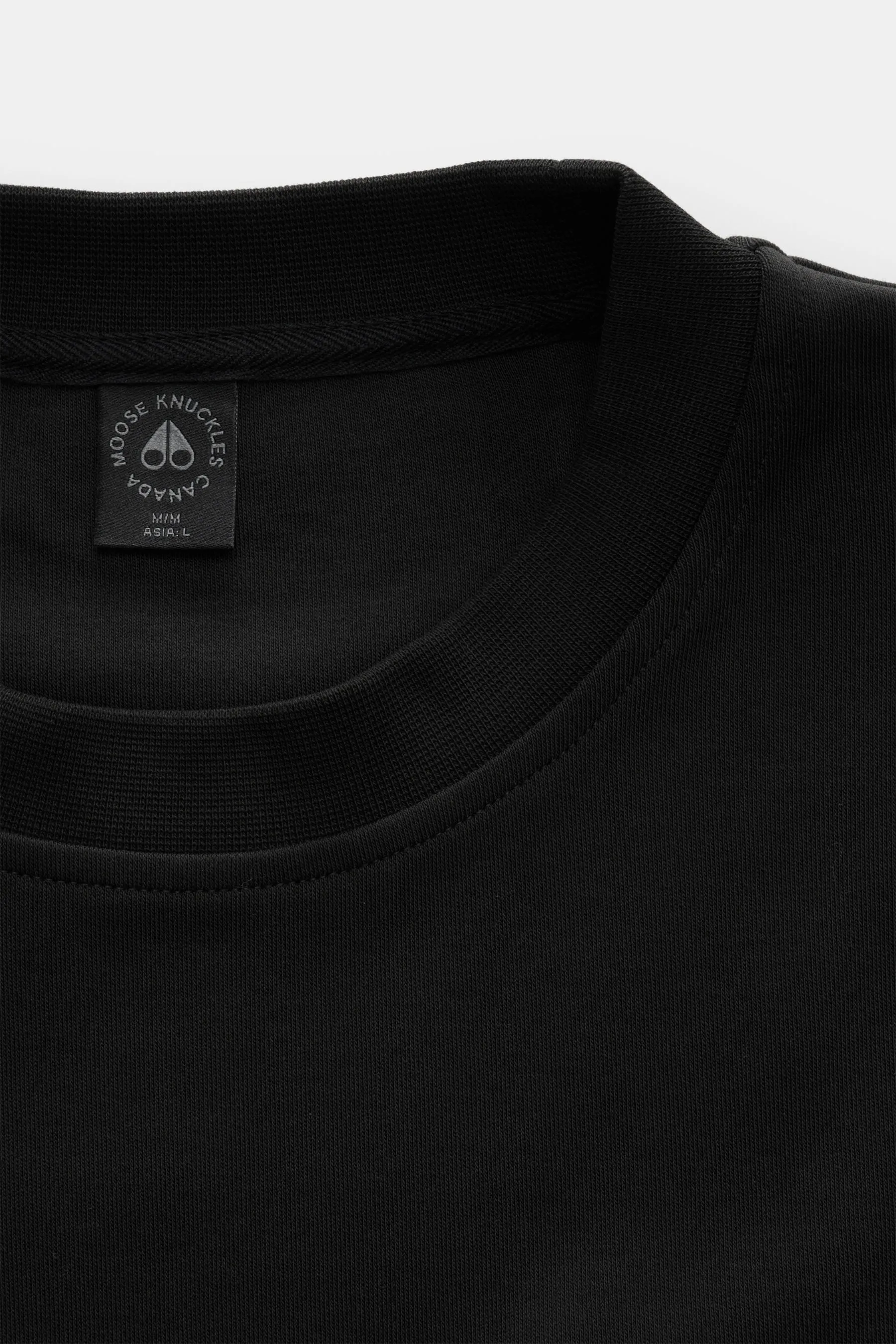 Moose Knuckles - Herren - Rundhals-Sweatshirt 'Dalon Crew' schwarz – Bild 2