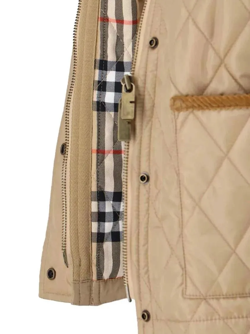 Burberry - Quilted Jacket – Beige - Größe M - beige – Bild 3