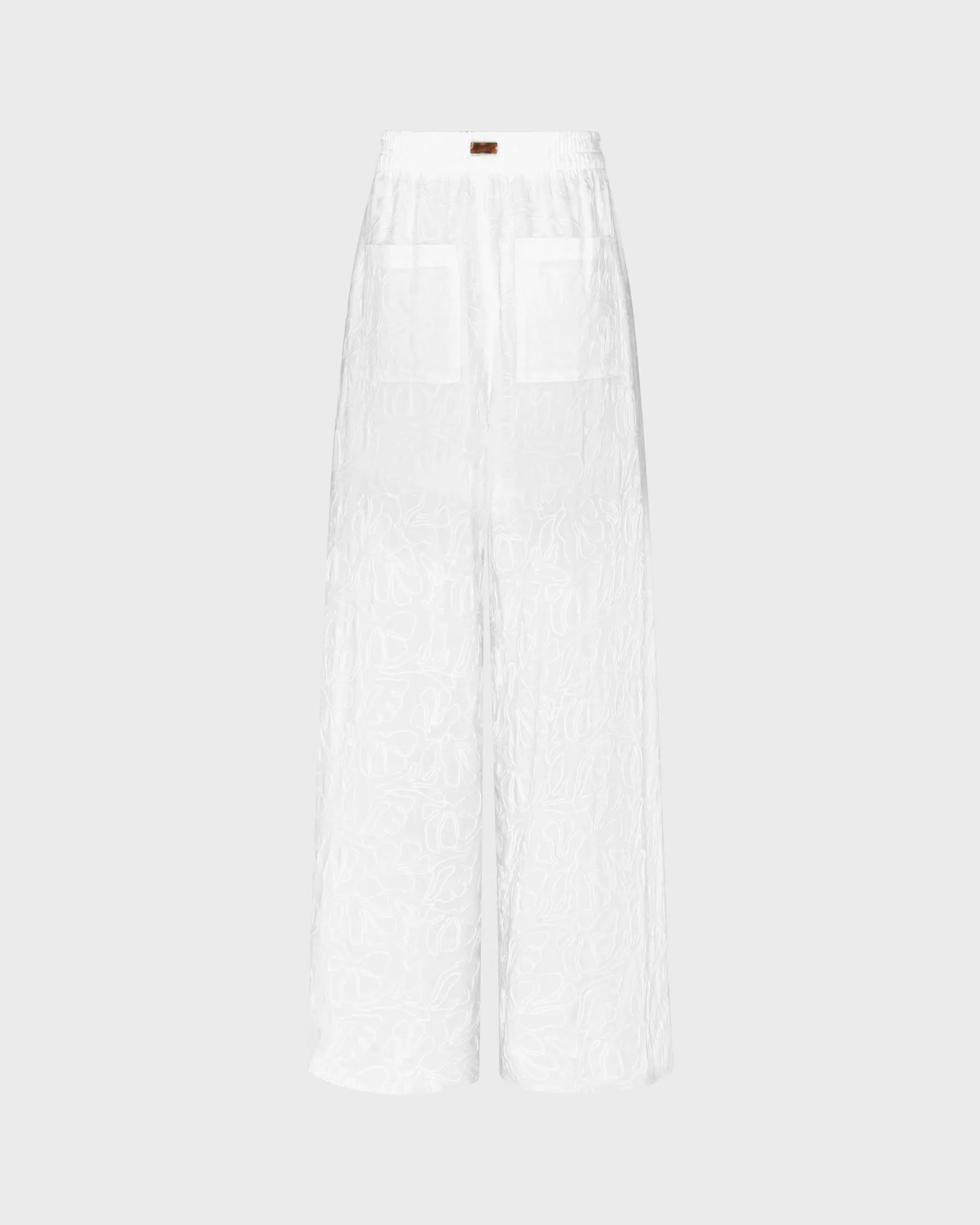 Vilebrequin - Seashells Damenhose Aus Viskose Mit Elastischem Bund - Hose - Lacy - Weiss - Größe XS – Bild 2