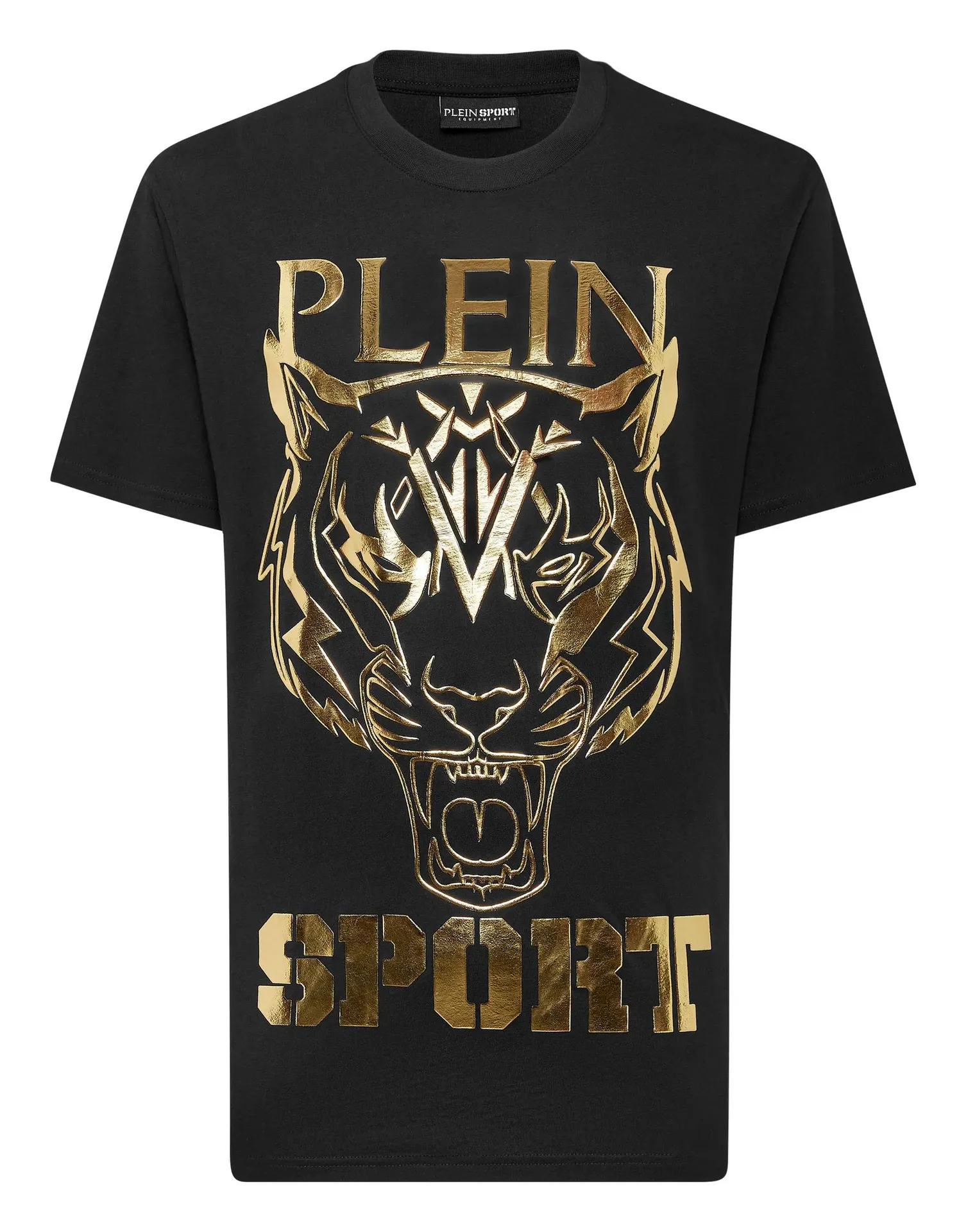 Plein Sport - T-Shirt Rundhalsausschnitt Tiger - Größe 4XL - schwarz Plein Sport - T-Shirt Rundhalsausschnitt Tiger - Größe 4XL - schwarz
