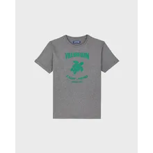 Vilebrequin - T-shirt Aus Baumwolle Mit Logoprägung Für Herren - T-shirt - Portisol - Grau - Größe M Vilebrequin - T-shirt Aus Baumwolle Mit Logoprägung Für Herren - T-shirt - Portisol - Grau - Größe M