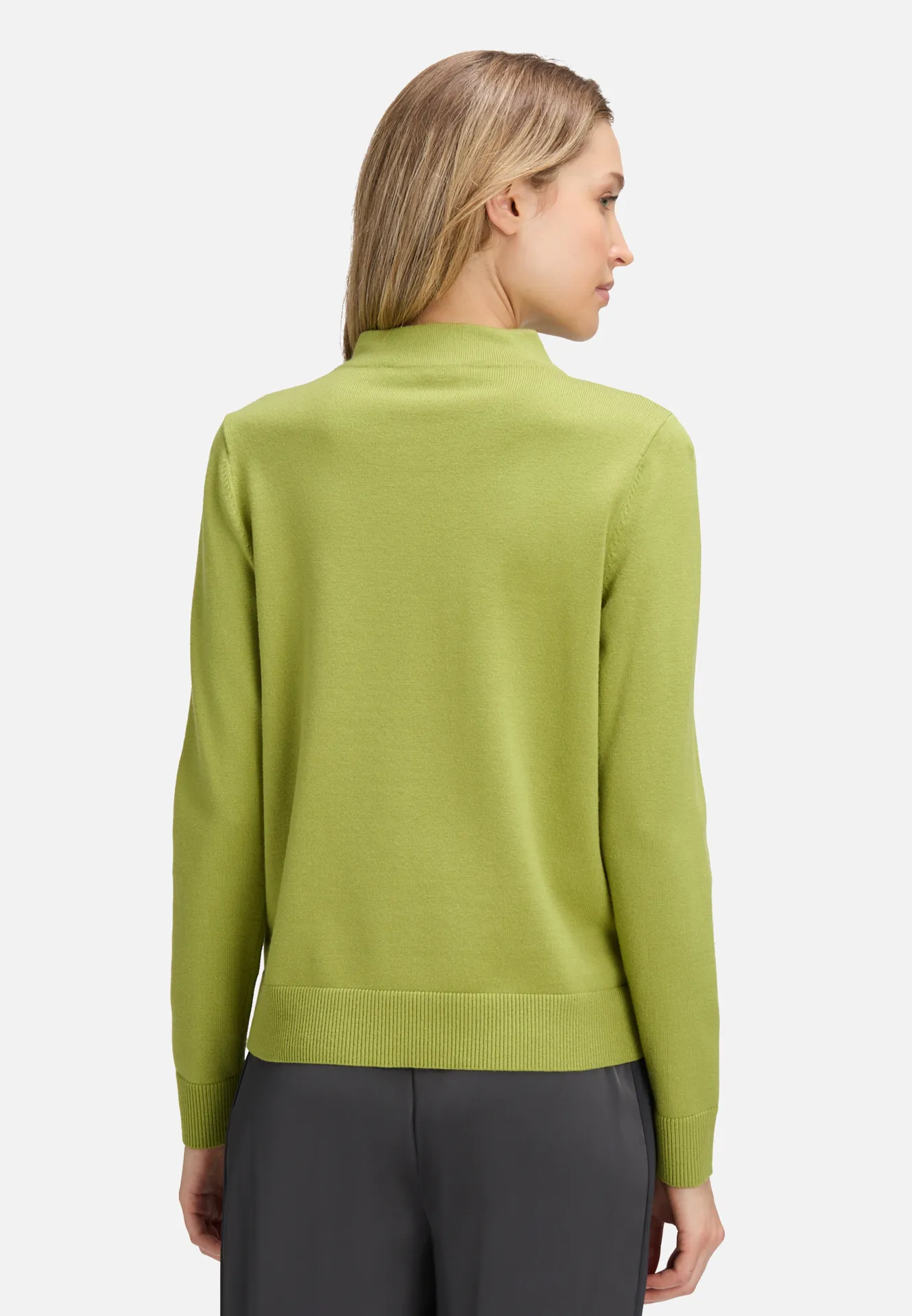 Basic-Strickpullover mit Stehkragen Basic-Strickpullover mit Stehkragen