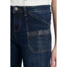Regular Fit-Jeans mit Strass Regular Fit-Jeans mit Strass