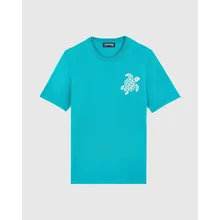 Vilebrequin - Jacquard Turtle T-shirt Aus Baumwolle Für Herren - T-shirt - Cristau - Grün - Größe L Vilebrequin - Jacquard Turtle T-shirt Aus Baumwolle Für Herren - T-shirt - Cristau - Grün - Größe L