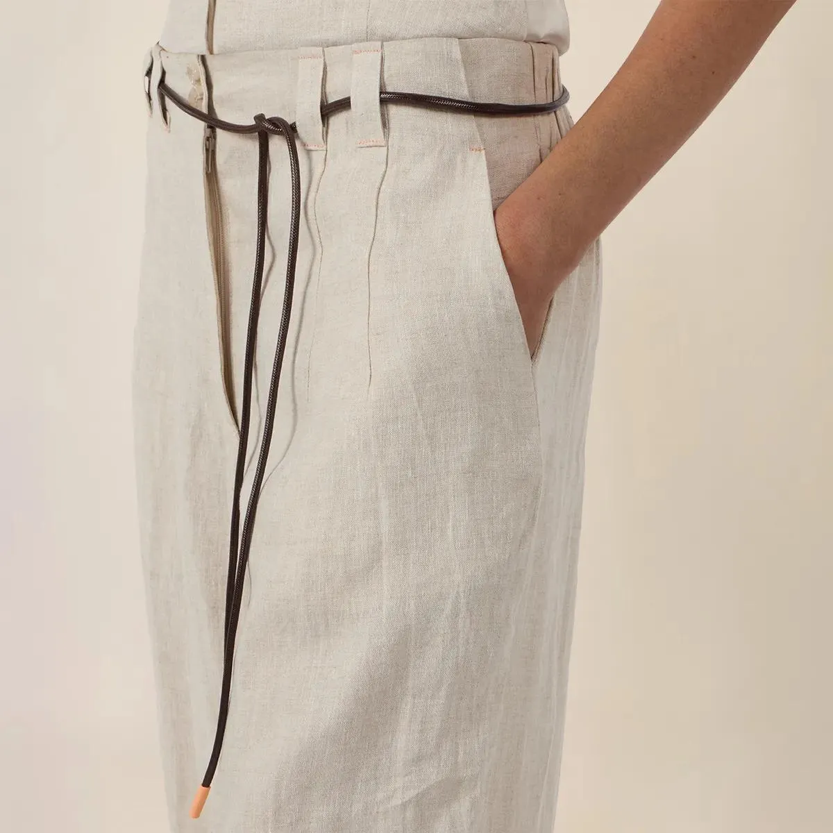 Apart - Weite Hose - Größe 40 - beige – Bild 3