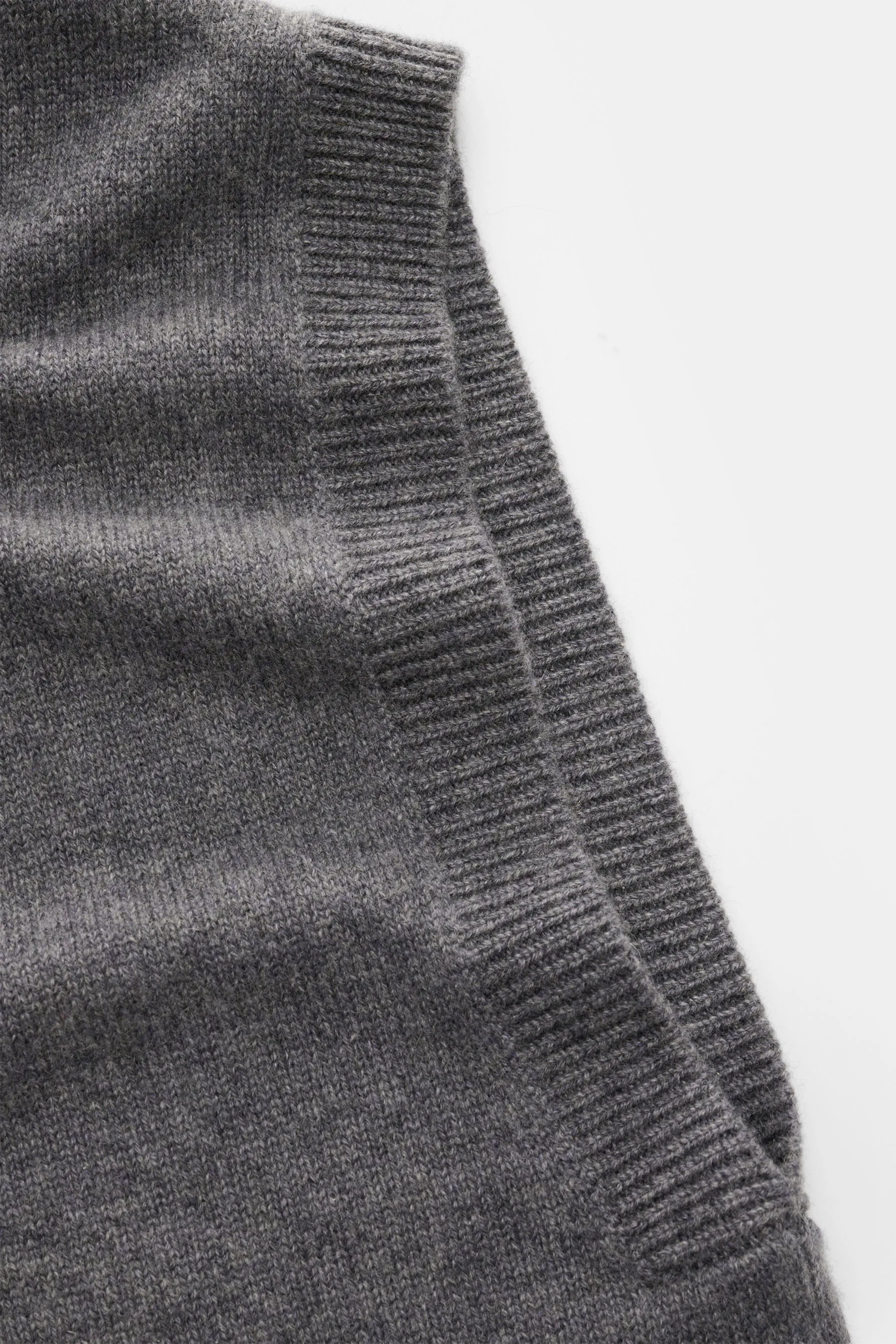 Lisa Yang - Herren - Cashmere Pullunder 'Dennis' grau meliert – Bild 4