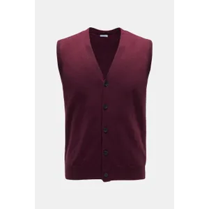 von Braun - Herren - Cashmere Strickweste bordeaux von Braun - Herren - Cashmere Strickweste bordeaux