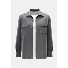 Brunello Cucinelli - Herren - Overshirt grau meliert Brunello Cucinelli - Herren - Overshirt grau meliert