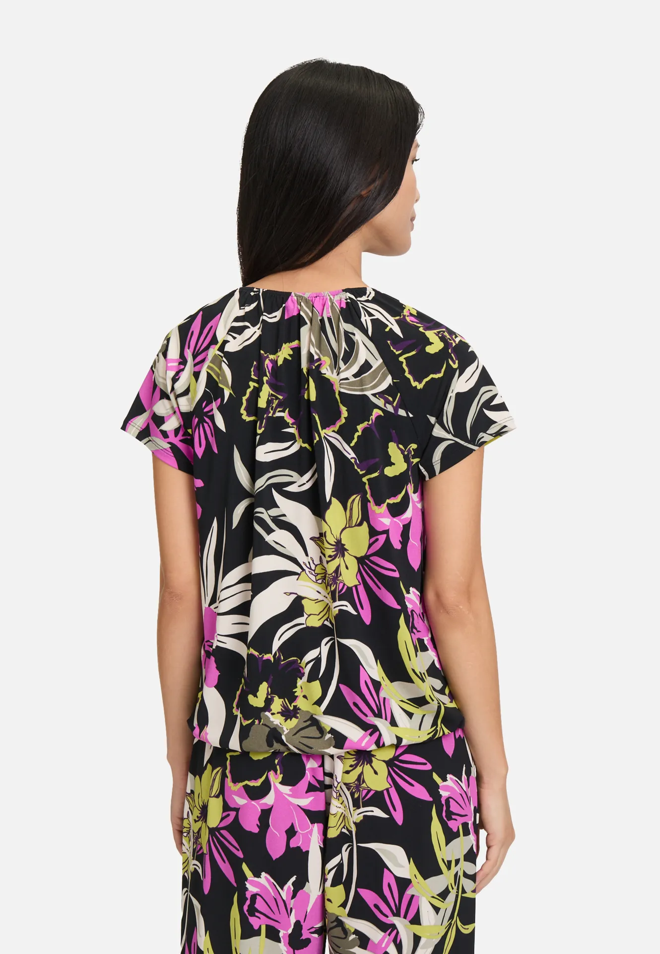 Printshirt mit Gummizug Printshirt mit Gummizug