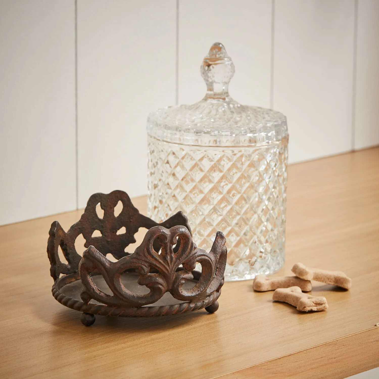 Glasdose mit Halterung Kerynna – Bild 4