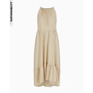 Armani Exchange - Fluid Midi Dress With Halterneck - Größe 6 - beige Armani Exchange - Fluid Midi Dress With Halterneck - Größe 6 - beige