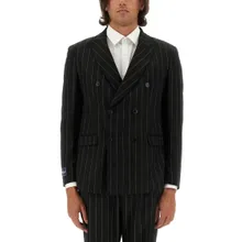 Family First - Double-Breasted Jacket - Größe 50 - schwarz Family First - Double-Breasted Jacket - Größe 50 - schwarz