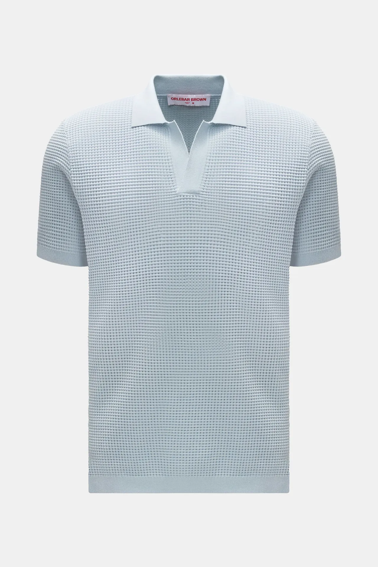 Orlebar Brown - Herren - Kurzarm-Strickpolo %27Roddy%27 hellblau Orlebar Brown - Herren - Kurzarm-Strickpolo %27Roddy%27 hellblau