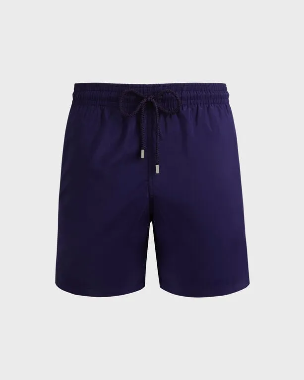 Vilebrequin - Ultraleichte Und Verstaubare Solid Badeshorts Für Herren - Bademode - Mahina - Blau - Größe M Vilebrequin - Ultraleichte Und Verstaubare Solid Badeshorts Für Herren - Bademode - Mahina - Blau - Größe M