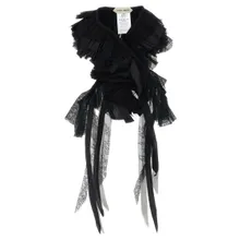 Alberta Ferretti - Georgette Collar With Flounces And Lace Fringes - Größe ONE SIZE - schwarz Alberta Ferretti - Georgette Collar With Flounces And Lace Fringes - Größe ONE SIZE - schwarz