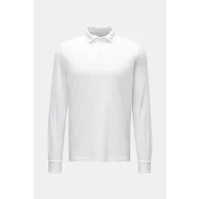 Fedeli - Herren - Jersey Longsleeve-Poloshirt %27Zero%27 weiß Fedeli - Herren - Jersey Longsleeve-Poloshirt %27Zero%27 weiß