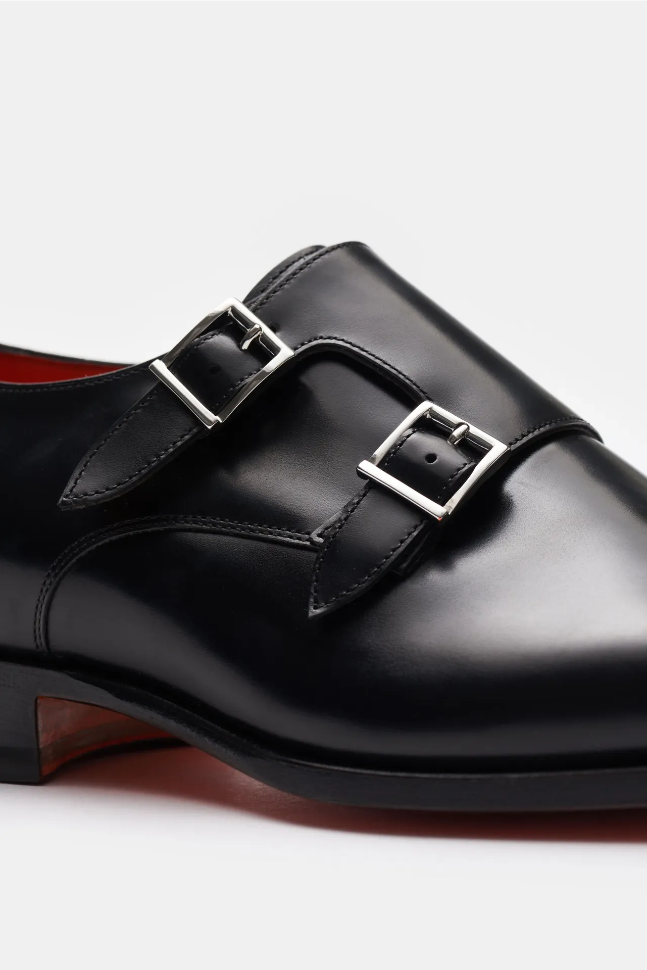 Santoni - Herren - Doppelmonk schwarz – Bild 3