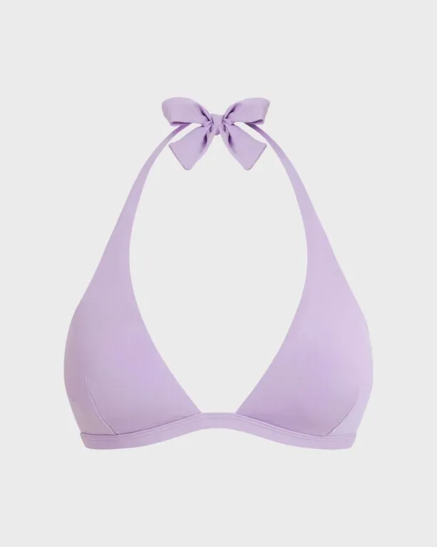 Vilebrequin - Solid Neckholder-bikinioberteil Für Damen - Bademode - Fleche - Violett - Größe XS Vilebrequin - Solid Neckholder-bikinioberteil Für Damen - Bademode - Fleche - Violett - Größe XS