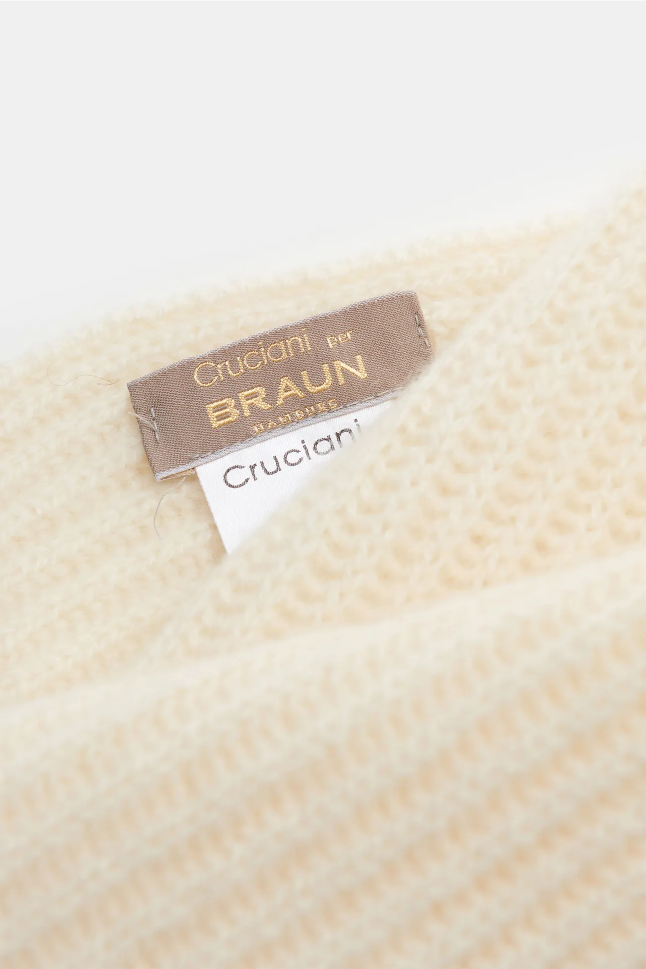 Cruciani - Herren - Cashmere Schal creme – Bild 4