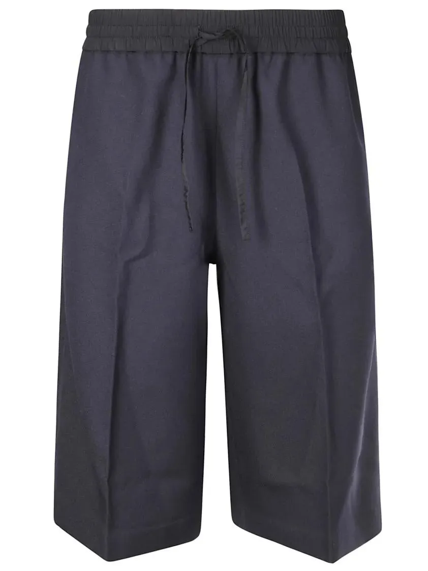 Studio Nicholson - Oversized Bermuda Shorts With Elastic Waist - Größe XS - blau Studio Nicholson - Oversized Bermuda Shorts With Elastic Waist - Größe XS - blau