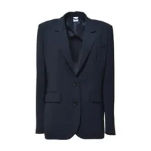 Aspesi - Single Breasted Jacket In Midnight Blue Cady - Größe 46 - blau Aspesi - Single Breasted Jacket In Midnight Blue Cady - Größe 46 - blau