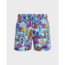 Vilebrequin - Plantes Aquatiques Badeshorts Für Herren - Bademode - Moorea - Blau - Größe XXL Vilebrequin - Plantes Aquatiques Badeshorts Für Herren - Bademode - Moorea - Blau - Größe XXL