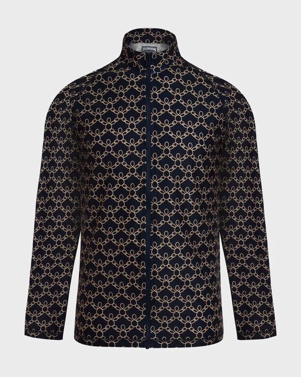 Vilebrequin - Langärmeliger Turtles Chain Rashguard Mit Reißverschluss Für Herren - Rashguard - Rocker-z - Blau - Größe XXL Vilebrequin - Langärmeliger Turtles Chain Rashguard Mit Reißverschluss Für Herren - Rashguard - Rocker-z - Blau - Größe XXL