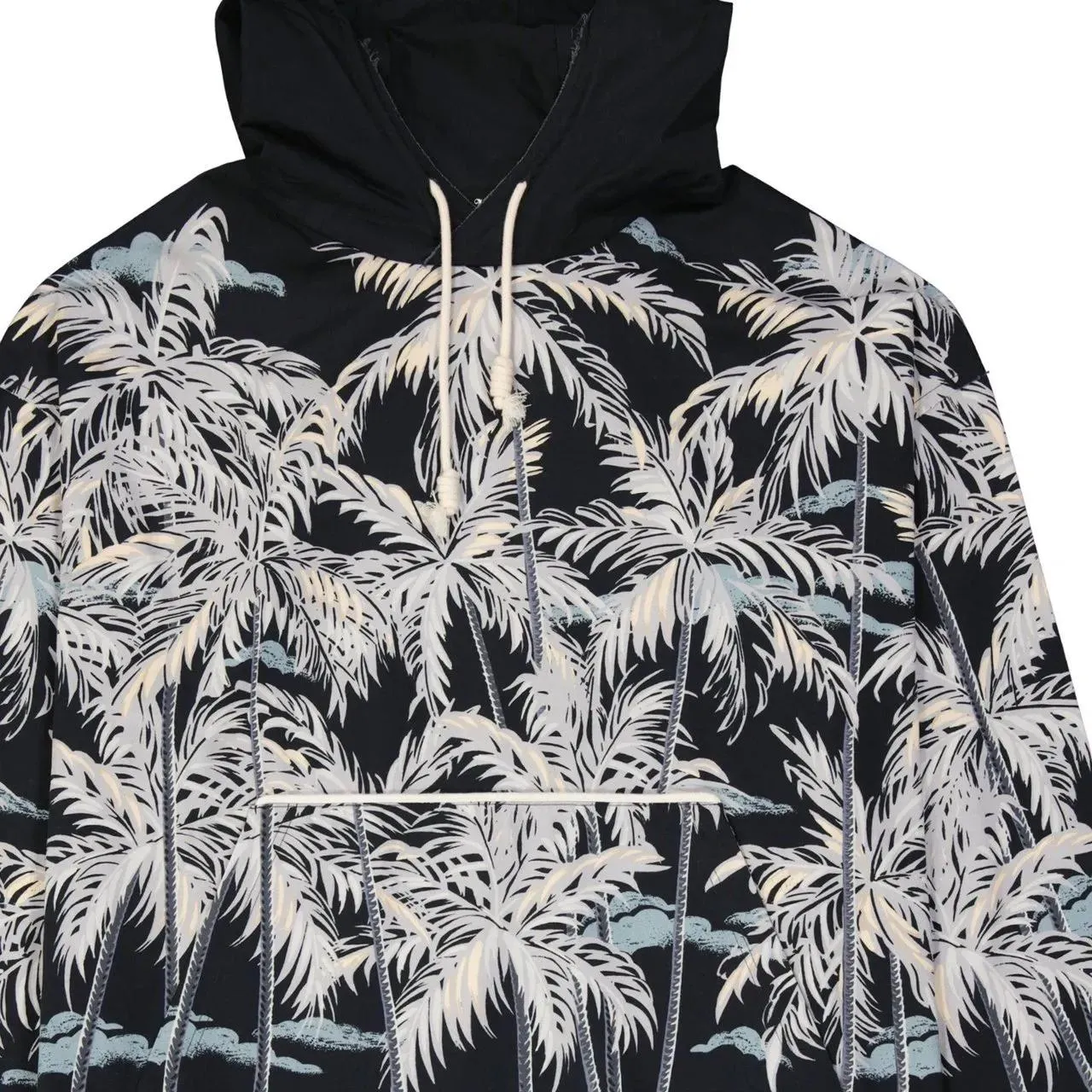Palm Angels - Palm Angels Hooded Printed Shirt - Größe 48 - schwarz – Bild 2