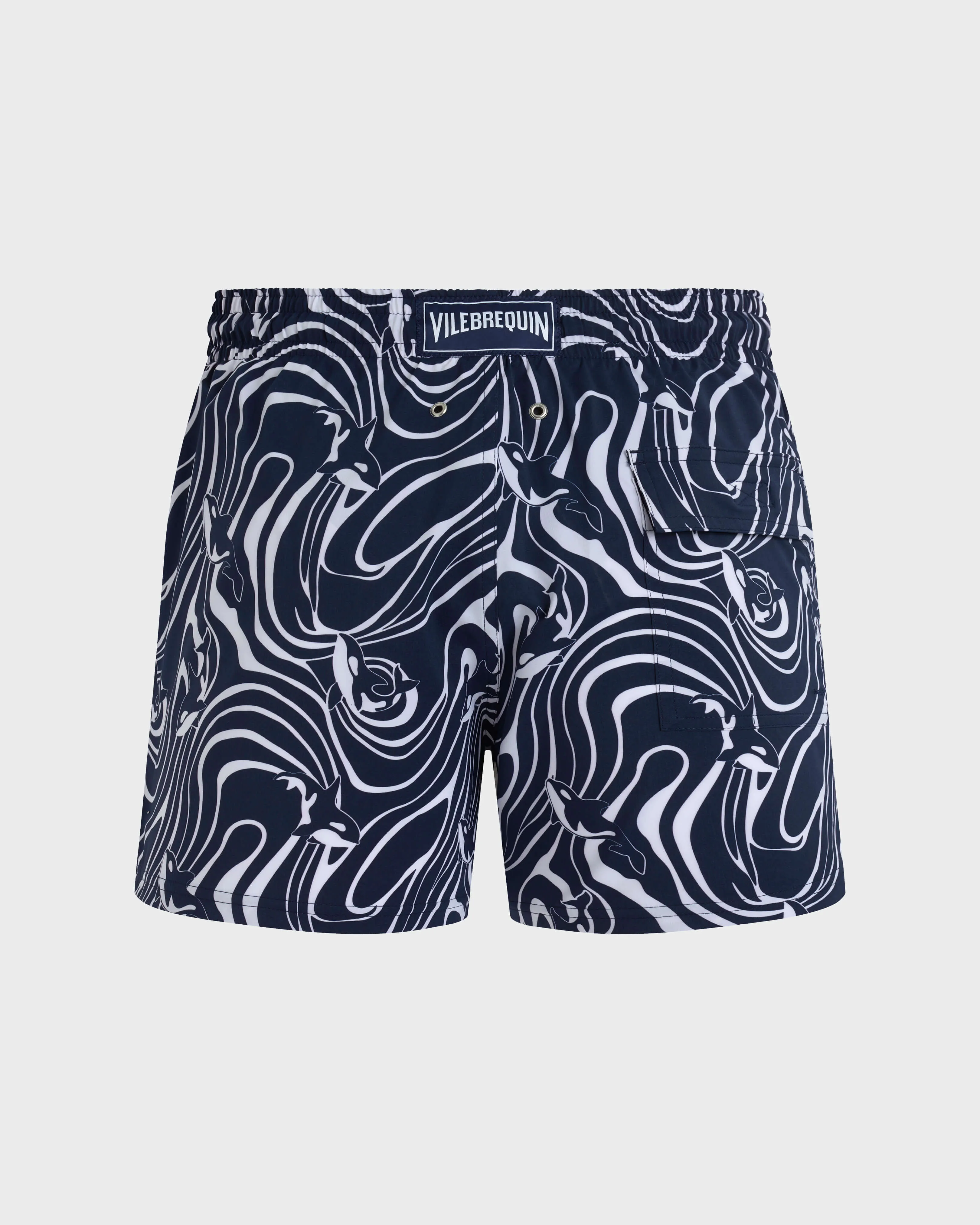 Vilebrequin - Kurze Orcas Stretch-badeshorts Für Herren - Bademode - Monrise - Blau - Größe M – Bild 2